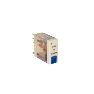 Миниатюрное реле 157F-2CO-024LT, 2CO, 8A(250VАС/30VDC), 24VDC, механический индикатор, кнопка тест, LED фото