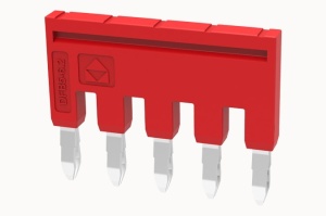 Перемычка DFB5-6.2-16-00Z(H) на 5 полюса, красная, изолированная, для клемм серии DS4 фото