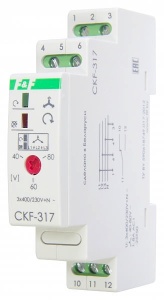 Реле контроля наличия и чередования фаз CKF-317 3х400/230+N 8А 1NO/NC IP20 фото