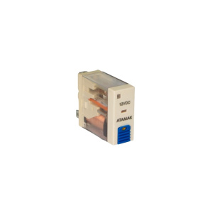 Миниатюрное реле 157F-1CO-012LT, 1CO, 12A(250VАС/30VDC), 12VDC, механический индикатор, кнопка тест, LED фото
