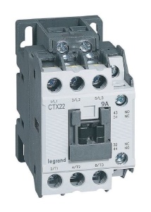 Контактор CTX3 22, 3P, 9A/(25A по AC-1), 4kW(400VAC), 24VDC, 1NO+1NC фото