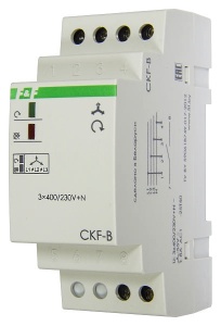 Реле контроля наличия и чередования фаз CKF-B 3х400/230+N 8А 1NO IP20 фото