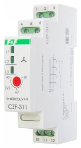 Реле контроля фаз CZF-311 3х400/230+N 8А 1NO/NC IP20 фото