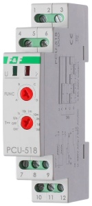 Реле времени PCU-518, 1CO, 8A(250VAC), 24VAC/DC, 230VAC, 0.1s_24d, 4 функции, выносной потенциометр, 1M фото