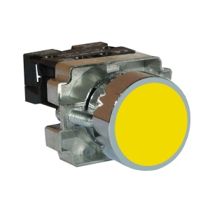 Кнопка XB2-BA51, 1NO, 3A(240VAC), желтая, фронт IP40 фото