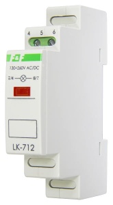 Индикатор LK-712R-1, 1P, 5_10VAC/DC. красный LED, 1M фото