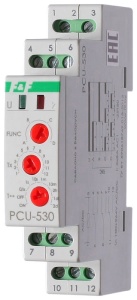 Реле времени PCU-530, 3CO, 8A(250VAC), 100_265VAC, 0.1s_23d, 4 функции, 1M фото