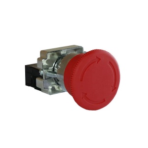 Кнопка аварийной остановки XB2-BS542, 1NC, 3A(240VAC), красная, грибовидная Ø40mm, разблокировка поворотом, фронт IP40 фото