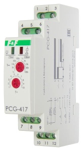 Реле времени PCG-417, 2CO, 8A(250VAC), 24VAC/DC, 230VAC, функция (Y-Δ), 1P фото