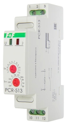 Реле времени PCR-513 230В АС 8А 1NO/NC IP20 фото