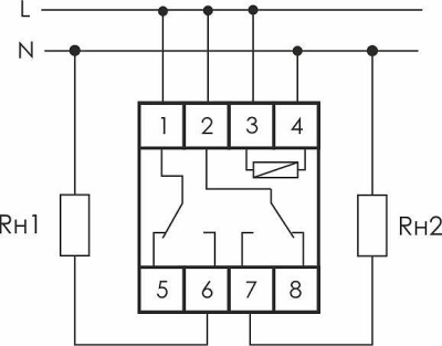 Реле времени PCU-520, 2CO, 8A(250VAC), 230VAC, 0,1s_24d, 4 функции (T1 и T2), 2M фото