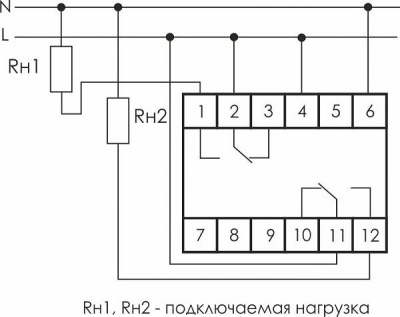 Реле времени PCU-507, 2CO, 8A(250VAC), 230VAC, 0,1s_24d, 2 функции (T1 и T2), 1M фото